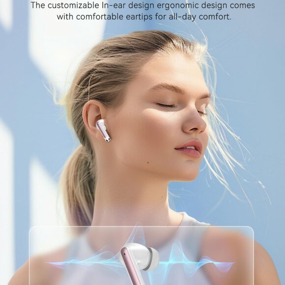 Bluetooth Headphones True Wireless Earbuds 50H Playback  LED Power Display Earph - Picture 8 of 8